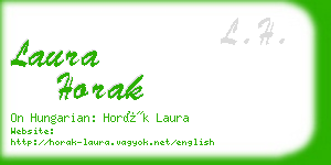 laura horak business card